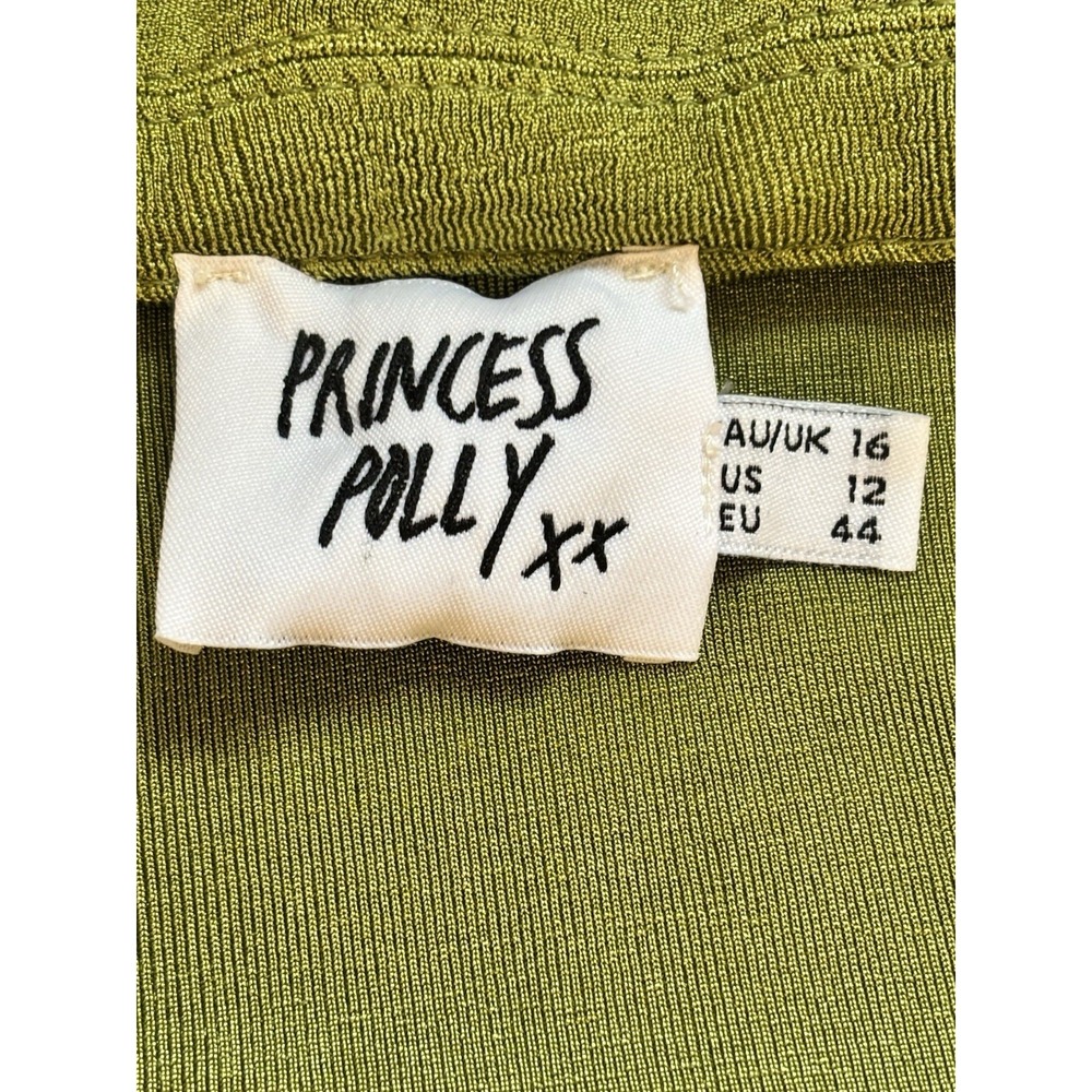 Princess Polly Party Time Mini Wrap Dress Sz 12 Sexy Boho HOCO Going Out 70s - Picture 3 of 10